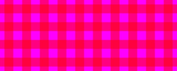 Banner, plaid pattern. Magenta on Red color. Tablecloth pattern. Texture. Seamless classic pattern background.