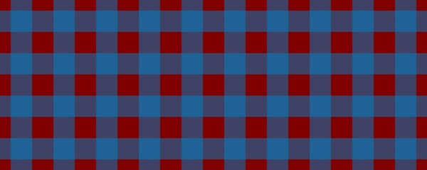 Banner, plaid pattern. Maroon on Blue color. Tablecloth pattern. Texture. Seamless classic pattern background.