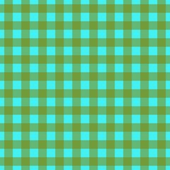 Plaid pattern. Cyan on Olive color. Tablecloth pattern. Texture. Seamless classic pattern background.