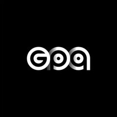 GPQ Letter Initial Logo Design Template Vector Illustration
