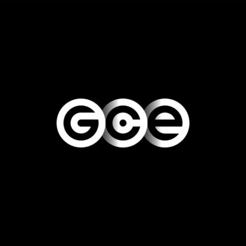 GCE Letter Initial Logo Design Template Vector Illustration