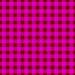 Plaid pattern. Maroon on Magenta color. Tablecloth pattern. Texture. Seamless classic pattern background.
