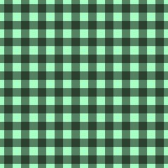 Plaid pattern. Mint on Black color. Tablecloth pattern. Texture. Seamless classic pattern background.