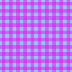 Plaid pattern. Sky blue on Magenta color. Tablecloth pattern. Texture. Seamless classic pattern background.