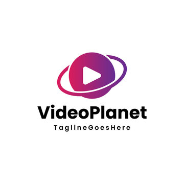 video planet logo design