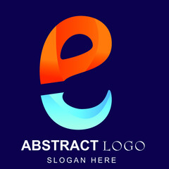 minimalist gradient logo style collorfull design