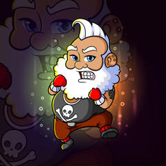 The strong robber fighter esport mascot design