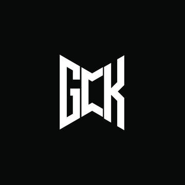 GCK letter logo creative design. GCK unique design