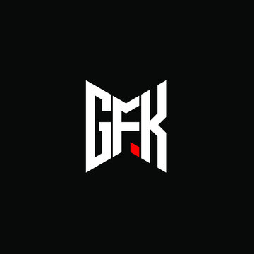 GFK letter logo creative design. GFK unique design