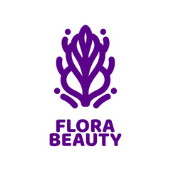 Obraz premium flora beauty nature logo concept design illustration