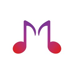 Music Note Icon Vector illustration design