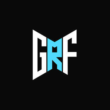 GRF letter logo creative design. GRF unique design