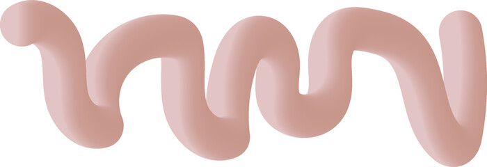 isolated simple shape 3D wave zigzag with gradient