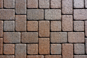 Block pattern on the ground