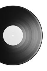 12-inch vinyl LP record isolated on white background.