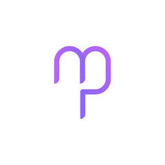 MP round initial logo