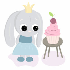 bunny with cake