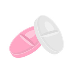 Pills and drugs composition vector colorful realistic icon