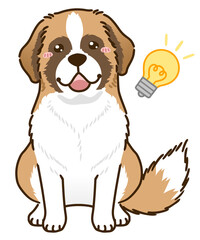 思い付くセントバーナード