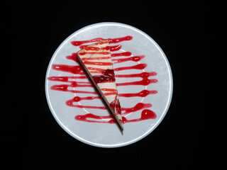 plate with a plate of food on a plate