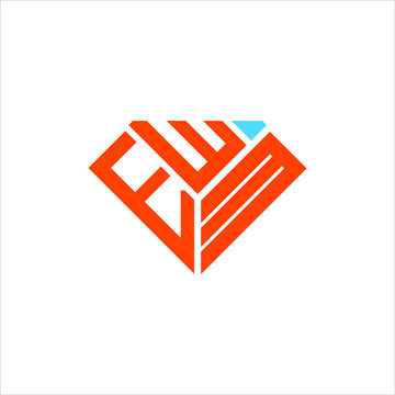 EWM letter logo creative design. EWM unique design