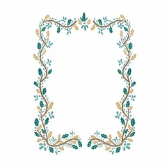 Decorative romantic frames drawn in digital on the theme of Valentine's Day