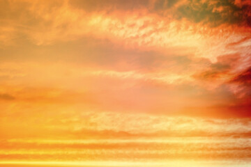 Sky landscape with clouds in pastel colors