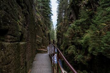 Mountain river near Kamienczyk Waterfall in the Polish Sudetes near the town of Szklarska Poreba. © Sergey Kohl