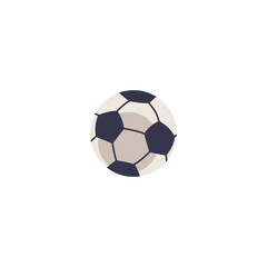 Fototapeta premium Soccer ball with black pentagons, white color hexagons in vector illustration
