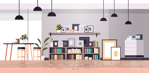 creative workplace modern cabinet empty no people office interior contemporary co-working center © mast3r