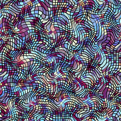 Geometric seamless abstract pattern low poly style.