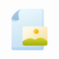 image document file paper page picture single isolated icon with smooth style