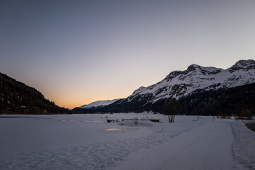 sunrise in the mountains