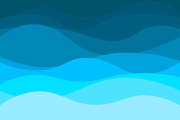 Abstract background of blue and blue color water wave vector illustration