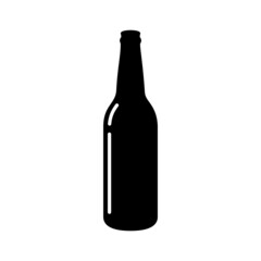 Vector Isolated Beer Bottle Icon