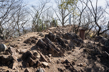 栃木百名山 大小山の風景　大小山山頂