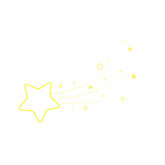 star, starry night, falling star, fireworks, twinkle, glow, glitter star, star over christmas, star decoration vector illustration