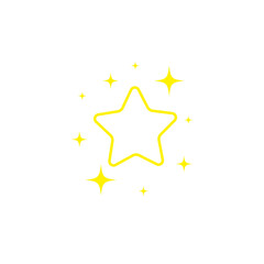 star, starry night, falling star, fireworks, twinkle, glow, glitter star, star over christmas, star decoration vector illustration