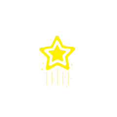 star, starry night, falling star, fireworks, twinkle, glow, glitter star, star over christmas, star decoration vector illustration