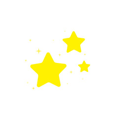 star, starry night, falling star, fireworks, twinkle, glow, glitter star, star over christmas, star decoration vector illustration