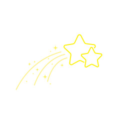 star, starry night, falling star, fireworks, twinkle, glow, glitter star, star over christmas, star decoration vector illustration