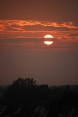 Sunset and Trees