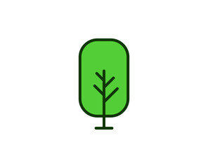 Tree premium line icon. Simple high quality pictogram. Modern outline style icons. Stroke vector illustration on a white background. 