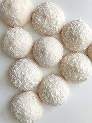white sugar candies
