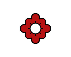 Flower premium line icon. Simple high quality pictogram. Modern outline style icons. Stroke vector illustration on a white background. 