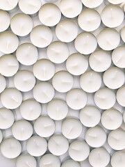 A set of curd round cookies on a white background, white glaze and coconut chips on a confectionery product