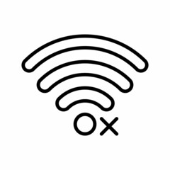 Wifi Signal Icon Design Vector Template Illustration