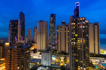 Obraz premium Surfers Paradise, Gold Coast, Queensland, Australia