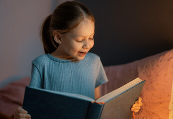 girl is reading a book