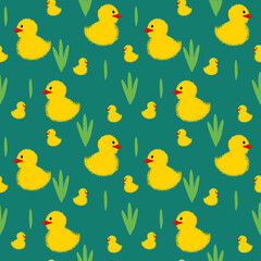 Funny, cute digital seamless pattern. Trendy Pop up design